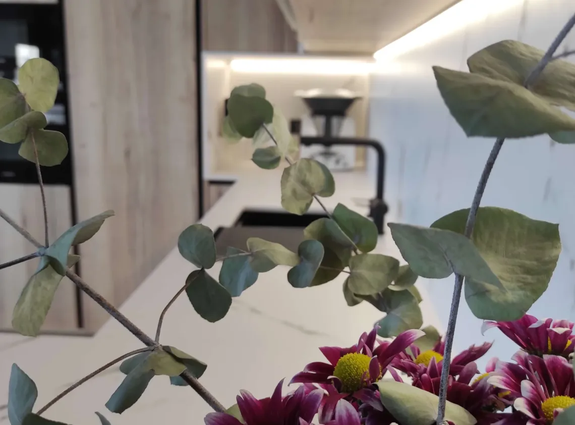 planta y encimera de la cocina del proyecto arquitecto Josef Jiménez, realizado por CLP Design