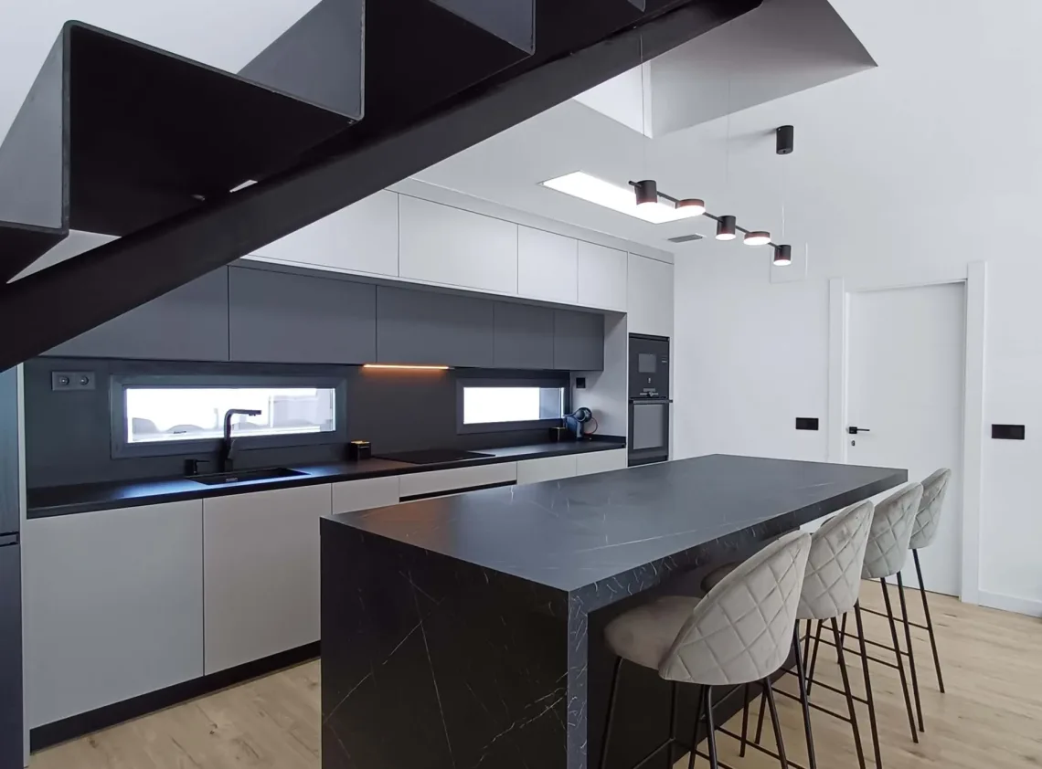 barra central del proyecto Noguera, realizado por CLP Design